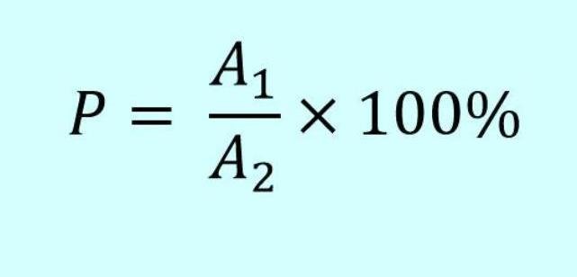 Формула нахождения процентных соотношений между числами